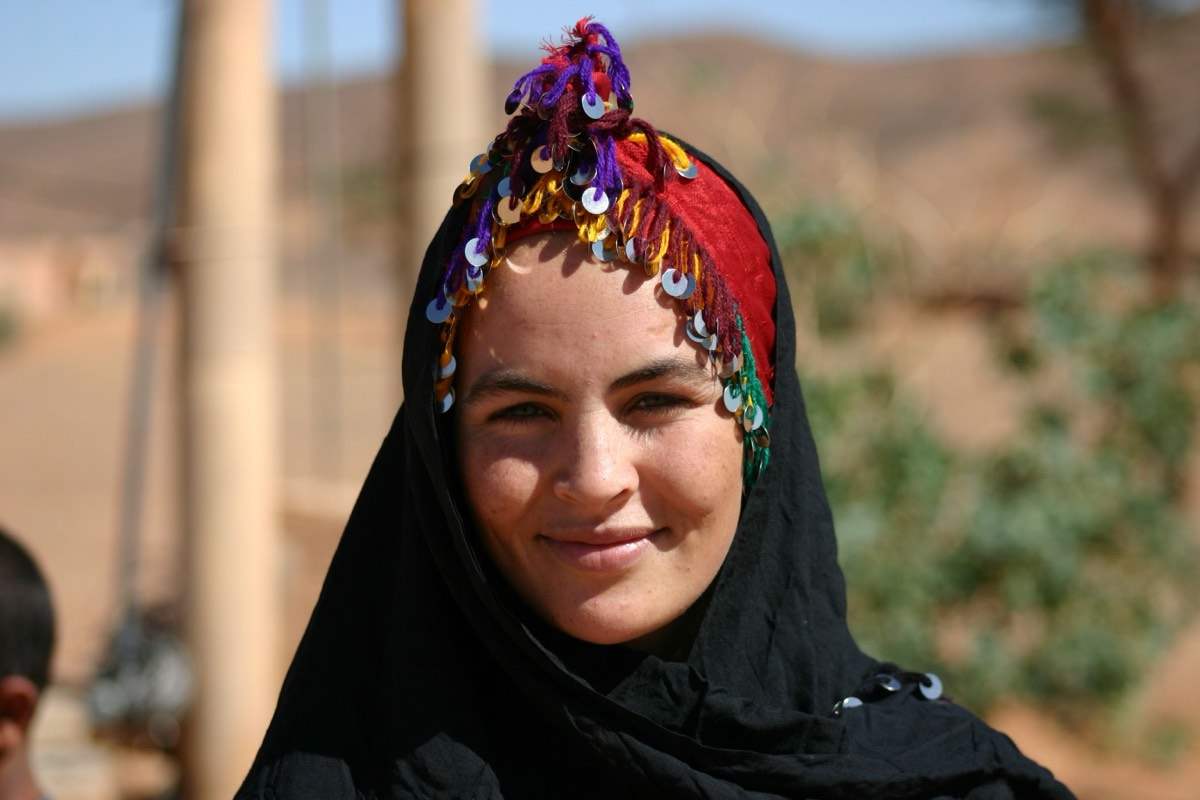 Berberfrau in Merzouga